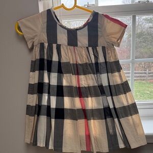 Burberry Kids Dress in Black, White, and Pink